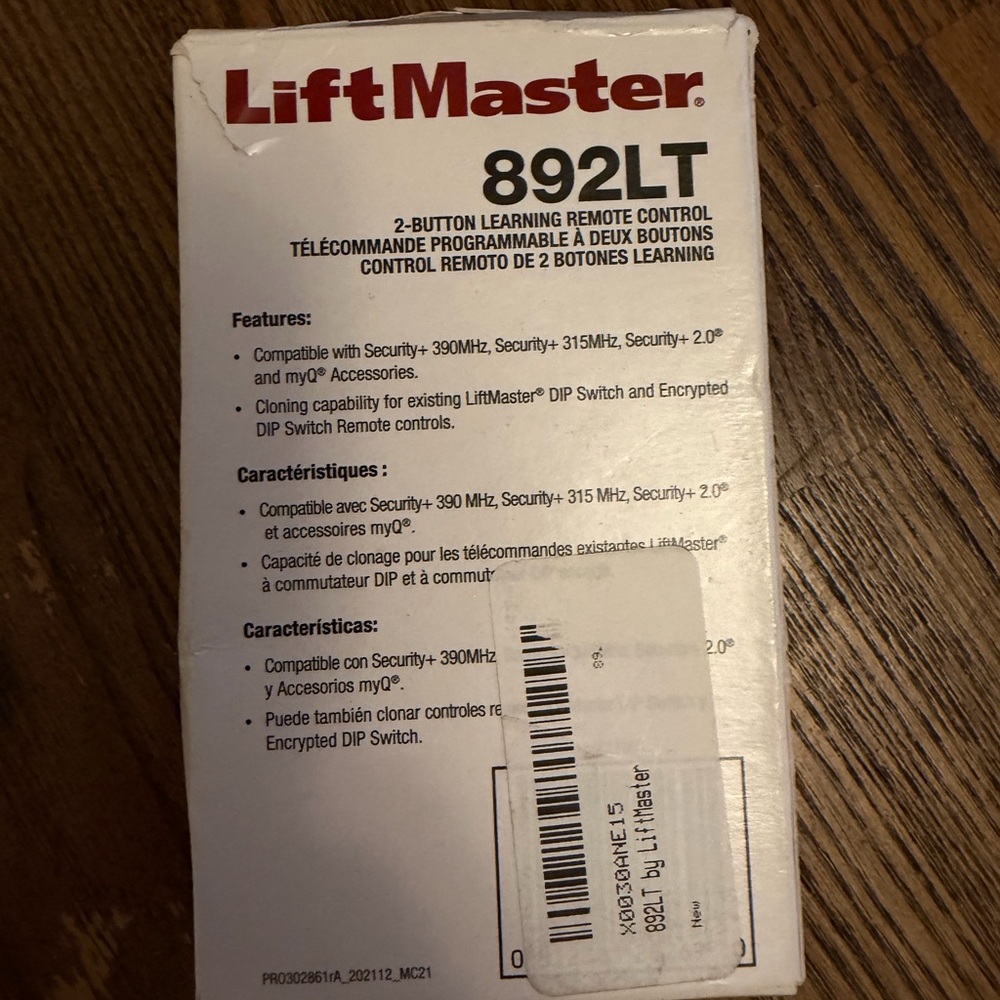 892LT Remote Control - Black - Picture 2 of 4